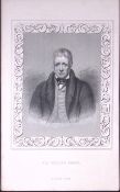Sir Walter Scott Portrait Antique 180 Years-Old Copper Plate Print-113