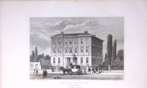 Birmingham Queens Hospital Dugdale & Archer Antique 180 Years-Old Copper Plate Print-51