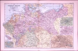 The German Empire 120-Year-Old Large Antique Map by G.W. Bacon-21