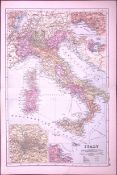 Turkey & Greece 120-Year-Old Large Antique Map by G.W. Bacon-27