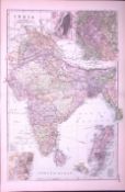 India, Bombay, Madras 120-Year-Old Large Antique Map by G.W. Bacon-34