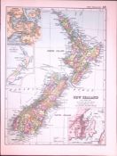 New Zealand 120-Year-Old Antique Map by G.W. Bacon-48