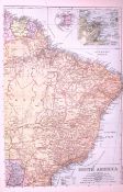 South America North East 120-Year-Old Large Antique Map by G.W. Bacon-45