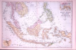 East India Islands 120-Year-Old Large Antique Map by G.W. Bacon-37