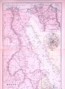 Egypt 120-Year-Old Large Antique Map by G.W. Bacon-38