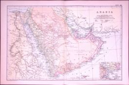 Persia Afghanistan 120-Year-Old Large Antique Map by G.W. Bacon-33