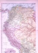 South America North West 120-Year-Old Large Antique Map by G.W. Bacon-44