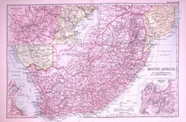 South Africa 120-Year-Old Large Antique Map by G.W. Bacon-40