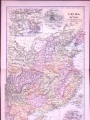 China & Shanghai 120-Year-Old Large Antique Map by G.W. Bacon-35