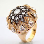 Natural Diamond 18K Rose/Pink Gold Ring