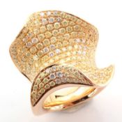 Natural Diamond 18K Rose/Pink Gold Ring