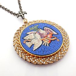 Natural Diamond 18K Rose/Pink Gold Necklace