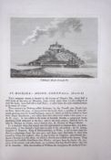 Cornwall St Michaels Mount F. Grose Antique Copper Engraving-4-TR