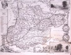 County Essex Detailed 178 years-Old Antique Steel Engraving Map-11-TR