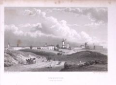 View of Preston Lancashire 196 Years-Old Antique Steel Engraving-62-TR