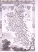 County Hampshire Detailed 178 years-Old Antique Steel Engraving Map-1-TR