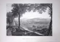J.M.W Turner Kirby Lonsdale Cumbria Antique Steel Engraving-98-TR