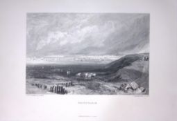 J.M.W Turner View of Whitstable Kent Antique Steel Engraving-44-TR