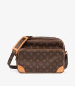 Brown Monogram Coated Canvas & Vachetta Leather Vintage Nile