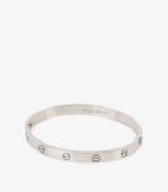 Cartier 18ct White Gold Love Bangle
