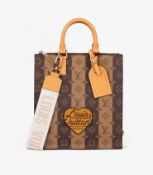Louis Vuitton x Nigo Brown Stripe Reverso Monogram Coated Canvas Sac Plat Cross