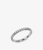 Cartier Diamond 18ct White Gold Etincelle de Cartier 2mm Band Ring