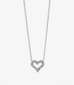 Tiffany & Co. Round Brilliant Cut Diamond Platinum Tiffany Hearts Mini Pendant