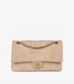 Chanel Beige Python Leather 226 2.55 Reissue Double Flap Bag