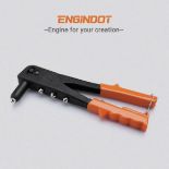 ENGiNDOT 10" Manual Pop Rivet Gun Kit – 4 Interchangeable Heads With 40 Rivets