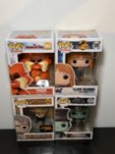 4x Brand New Funko Pops