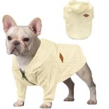 5 x Zipper Hooded Dog Sweater Pet Clothing Dog Cat L6c