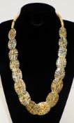 Vintage African hand made bone necklace