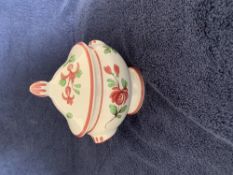 Antique French Sugar Bowl, c1920’s, Fait Main, Faiences d’Art, Strasbourg.