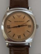 Emporio Armani AR-0264 – Vintage Stainless Steel Dress Watch