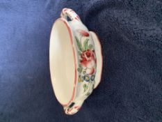 Antique French Compote, 1910, GF Fait Main, Faiences d’Art, Strasbourg