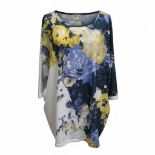 5 x Avenue Women's Plus Leid Back Top Floral 18-20 L16c SKU - 4326