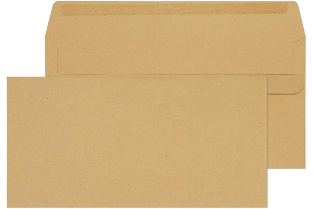 Blue Label 110 x 220 mm 80 gsm Manilla Self Seal Wallet Envelopes - Pack of 1000 L16b SKU - 4472