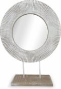Wooden Mirror on Stand sku-4449