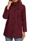 5 x Women's Waterproof Jackets Long Raincoat sku-4250