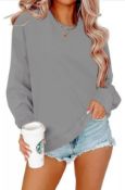 11 x Jumpers for women uk Long Sleeve Crewneck RRP £329.89 sku-4085