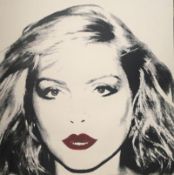 ANDY WARHOL (1928-87) ‘Debbie Harry-Red Lips’, White Colourway, Large, 36 x 36 inch, 1977