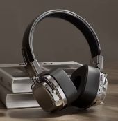 Bluetooth 5.3 Wireless Headphones ,Active Noise Cancelling Over-Ear Headphones With Dual Device C...