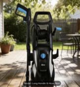 Garden Patio Deck High Pressure Washer Portable Trolley Jet Wash Cleaner With Hose Reel & Spray