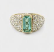 Kat Florence Emerald Diamond Ring 18K Gold