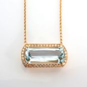 Natural Diamond 14K Rose/Pink Gold Necklace