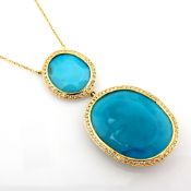 Natural Diamond 18K Yellow Gold Necklace