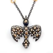 Natural Diamond 18K Rose/Pink Gold Necklace