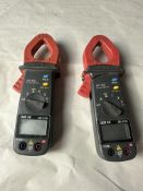 2x De-3110 clamp meter one cracked