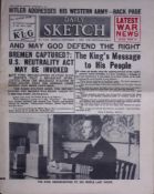 Britain & Allies Declaration of War on Germany WW2 Original 1939 Newspaper-12.