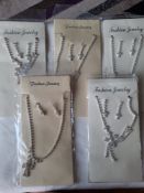 5 x fashion jewellery necklace sets